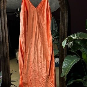Express Bright Orange Dress